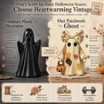 thumbnail image 5 of Clearance! Halloween Decorations Ghost Figurine, 3.94 Inch Cute Ghost Statue with Floral Bow, Fall Farmhouse Tiered Tray Decor for Home Shelf, Cozy Autumn Harvest Halloween Thanksgiving Holiday, 5 of 7
