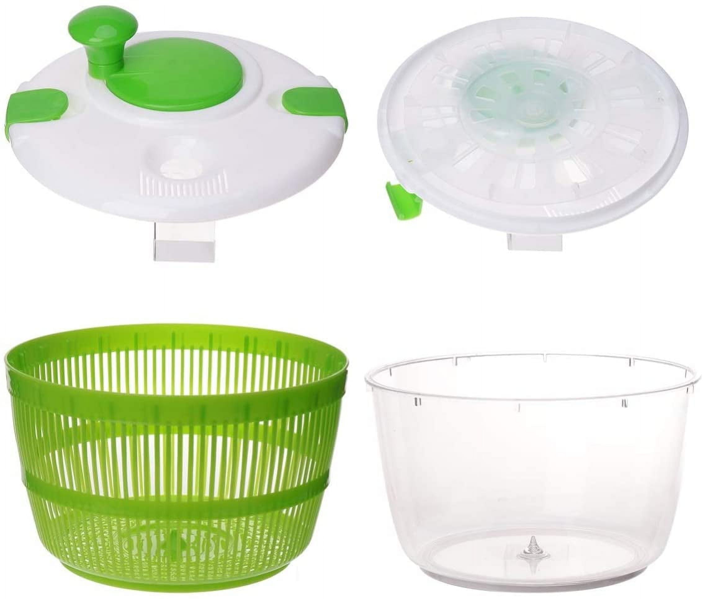 1pc Portable Mini Salad Spinner with Locking Lid and Handle -  Multifunctional Healthy Eating Tool for Large Salads and Dressings