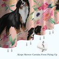 thumbnail image 6 of Bernese Mountain Dogs with Pioneer Flower Shower Curtain 36"x72" ,Bathroom Decorative Shower Curtains Set with 12 Hooks,Modern Waterproof Washable Shower Curtain, 6 of 6