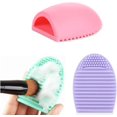 thumbnail image 1 of BEMS-almohadilla de limpieza para brochas de maquillaje de 3 piezas, herramienta de limpieza de huevos, silicona, 1 of 5
