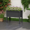 thumbnail image 5 of KETOYARK Elevated Garden Planter Boxes Outdoor,Hdpe Rectangle Planter Boxes Outdoor,Waterproof,Rot Resistant,For Vegetables Flower Tomato Patio Backyard Black, 5 of 7