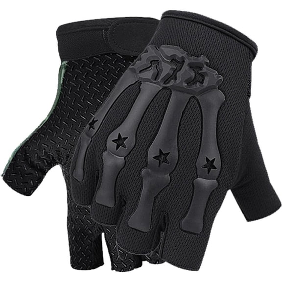 Riding Fingerless Gloves Non-slip Half Finger Gloves For Motorcycle Cycling Climbing Hiking Hunting Outdoor Sports