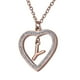 thumbnail image 2 of Collar de Mujer Corazón con Inciales LuckyLy, Modelo Adina rosa UNITALLA, 2 of 7