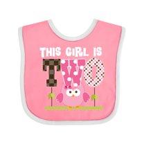 Inktastic 2nd Birthday Cute Owl 2 Year Old Girls Baby Bib
