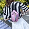 thumbnail image 3 of Narrster 1PC Waterproof Fanny Pack Chic Casual Zipper Waist Bag for Traveling Outdoor Sports (Pink), 3 of 10