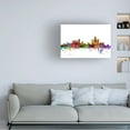 thumbnail image 2 of Trademark Fine Art Michael Tompsett Detroit Michigan Skyline Canvas Wall Art - 16x24, 2 of 5