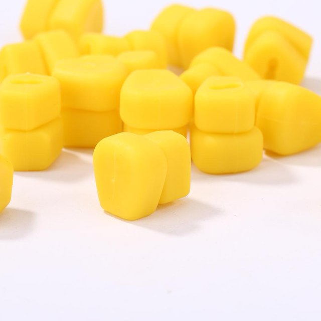 Señuelos de pesca de carpa con forma de maíz, aparejos de cebo de plástico doble Artificial, 30 Uds. JShteea Para Estrenar