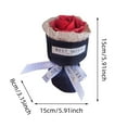 thumbnail image 3 of Long Flower Vase Flower Arch Frame Small Fall Tall Flowers Silk Flower Storage Rack Mini Bouquet Dry Flower Soap Rose Car Ornament Valentine's Vent Fragrance, 3 of 4