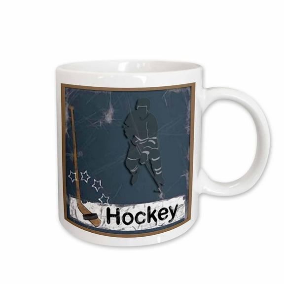 3drose, Hockey Player, 11oz Mug