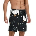 thumbnail image 2 of Naloa Fashionable Goose Men's Short Pajama Pants, Lounge Comfort Shorts with Elasticized Waistband and Side Pockets - XX-Large, 2 of 9