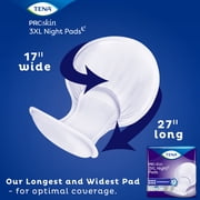 Tena ProSkin 3XL Incontinence Pads for Women and Men, Overnight Absorbency, 24 Count