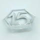 thumbnail image 5 of Naiovety Paquete de 15 signos de número de hexágono acrílico Festival boda fiesta cumpleaños asiento tarjeta Hotel restaurante café Decoración Kits de decoración para fiestas Plata Naiovety HA073737-02, 5 of 6