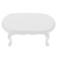 thumbnail image 1 of OULII 1Pack Oval Mini Table Furniture Prop for Role-Playing Games Tiny Furniture Decorative White 3.73X1.89X1.57In, 1 of 6