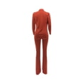 thumbnail image 4 of Seyurigaoka 2Pcs Women Office Slim Fit Suit, Plus Size Solid Color Blazer + Work Pants Set, 4 of 6