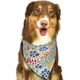 thumbnail image 6 of Naloa Cartoon Flowers Dog Bandanas 1PC Washable Triangle Dog Scarfs Premium Durable Fabric, for Small Medium Large Dogs and Cats, 6 of 6