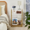 thumbnail image 6 of Narrow Side Table with Magazine Holder - Small Space Accent Table, 6 of 8