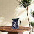 thumbnail image 3 of Vintage Floral Pattern Tea 2025 New Tea Pot Tea Built In Infuser 35 Oz Stainless Steel Floral Pattern Tea Pot Tea With Infuser Long Insulation Vacuum Mug Glass Porcelain Coffee Mugs Large Tumbler Cups, 3 of 3