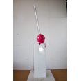 thumbnail image 6 of Nifao Red Lollipop Mounted on A White Pedestal Resin Statue – Outdoor Garden Decor Sculpture, 10"L x 10"W x 59"H, 6 of 11