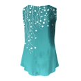 thumbnail image 5 of Sentmoon Tenues d'Été pour Femmes Débardeurs Col Rond pour Femmes Coupe Ample Imprimé Vignes Sans Manches T-Shirts Basiques 2025 Tendance pour Week-End Brunch Bleu Ciel m, 5 of 5
