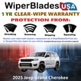 thumbnail image 2 of 2025 Jeep Grand Cherokee Beam Wiper Blades Wipers w/1yr Warranty (Set of 2) (WiperBladesUSA), 2 of 5