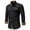 Black, variant on snilers Mens Dress Shirts Long Sleeve Button Up Turndown Blouses Leopard Printed Trendy Casual Business Formal Work Shirts