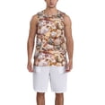 thumbnail image 6 of Rocae Colorful Seashells for Men's Basketball Jersey Lightweight and Breathable Athletic Tank Top,Quick-Drying Sports Jersey Small, 6 of 9