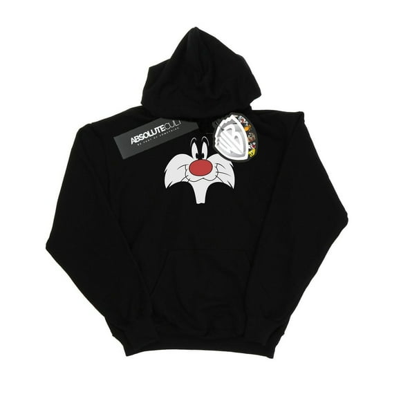 Looney Tunes Mens Sylvester Big Face Hoodie