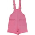 thumbnail image 2 of Peacolate 3-11T Little Girls Jumpsuit Children Bib Overalls Denim Strap Skirt Shorts Jeans Pants Colorful Tie-dye Shortalls Suspender,Pink,6Years, 2 of 2