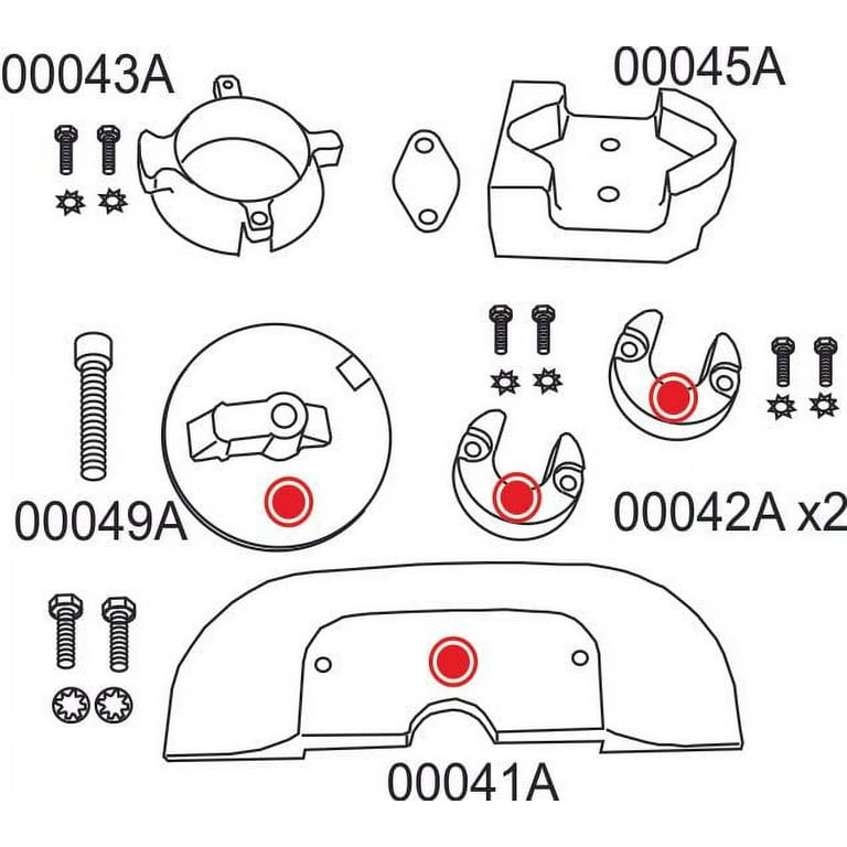 AIANページ Aluminum Anode Kit For Mercruiser Alpha 1 Generation 2