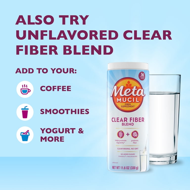 glp 1 metamucil Metamucil Clear Fiber Blend Stick Packs Mixed Berry