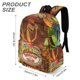 thumbnail image 3 of Tren de Dinosaurios-theme Backpack, Campus style schoolbag Bookbag with Adjustable Shoulder Straps And Large Zip Compartment, Unisex Travel Bags.42x30x15cm, 3 of 6