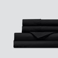 thumbnail image 1 of 600 Thread Count 4 Piece Sheet Set 15 Inch Deep Pocket 100% Egyptian Cotton Color Black Solid Size Full, 1 of 1