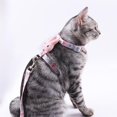 thumbnail image 4 of Cuerda de suave para , perros para caminar, entrenamiento de mascotas, suministros para mascotas, arnés de pecho ajustable tran Rosa S Colco Arnés para gatos, 4 of 8