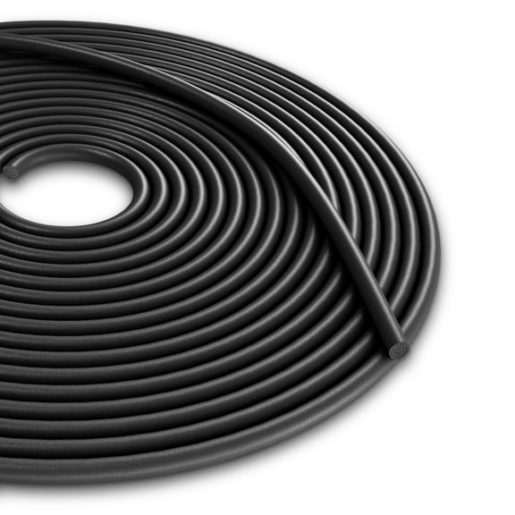 Trianu Backer Rod Rubber Caulk Saver, 1/4inch x 49.2ft Foam Backer Rod for Gaps and Joints, Concrete Expansion Joint Filler, Black