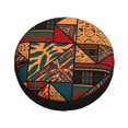 thumbnail image 4 of PUREYAH Abstract Geometric Brown Boho Rv Spare Tire Cover, Wheel Covers Protectors Universal Fit for Camping Travel Trailer Truck 14 inch, 4 of 6