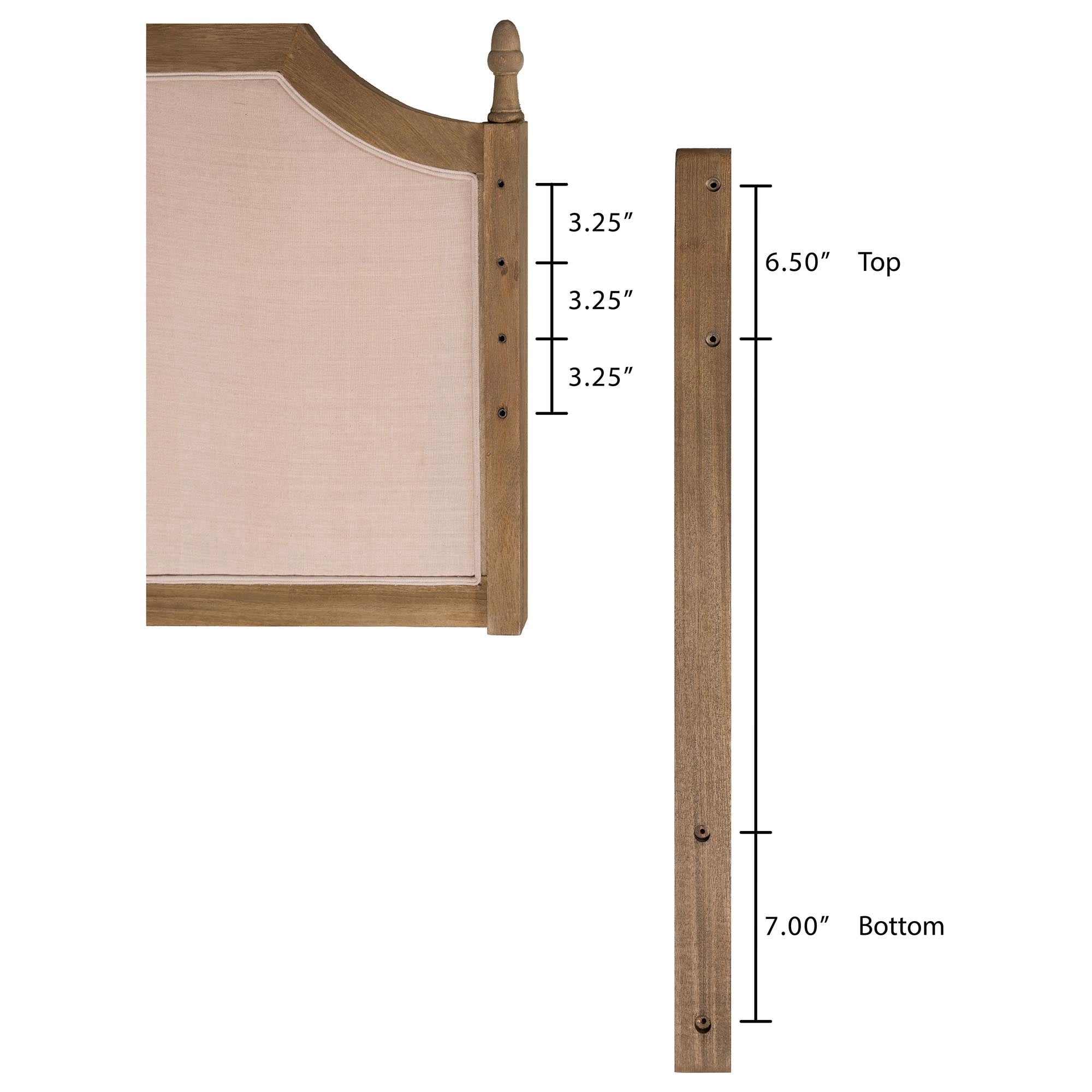 Baxton Studio Lourdes French Provincial Headboard, Queen, Soft Beige