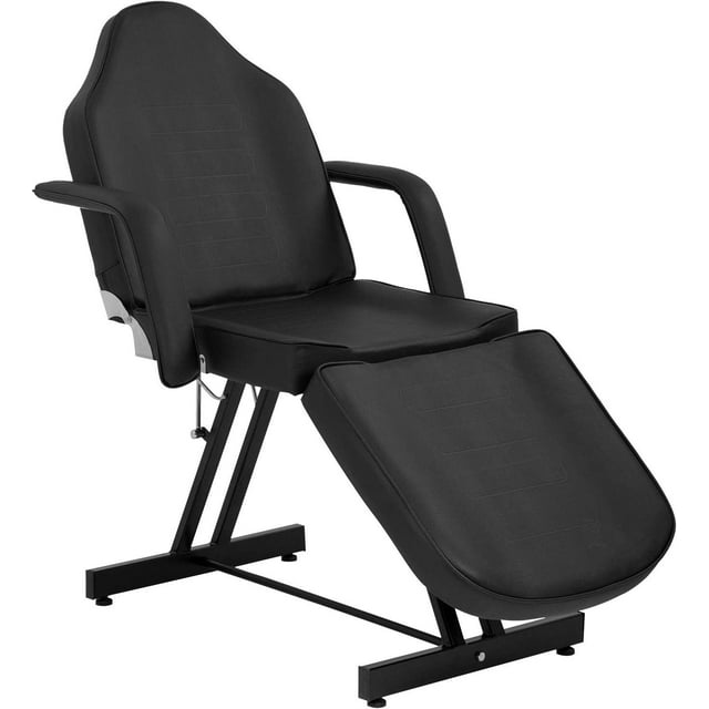 BestMassage Table de Massage Pliant de 73 Pouces, Hauteur Réglable, Lit de Spa et de Salon Portable, Chaise de Tatouage, Cadre en Métal Robuste, Noir