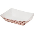 thumbnail image 2 of Southern Champion Tray 0409 CPC 0.5 lbs Plateau Alimentaire à Carreaux Rouge et Blanc - Boîte de 1000, 2 of 2