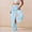 Light Blue, variant on Patlollav Womens Long Pants Comfortable Home Pants Solid Color Casual Wide Leg Sports Pants Trousers