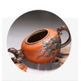 thumbnail image 4 of Chinese Zisha Tea Set Yixing Purple Clay Large Capacity Teapot Hand-carved Raw Ore Pumpkin Kettle Home Beauty Tea Infuser, 4 of 5