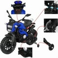 thumbnail image 3 of Electric MotorcycleFor Kids, Tamco 12V7AH Ride On Dirt Bike Toys, Gift For 3~6 Years Boys Girls With Training Wheels, Hand Racing/ Foot Brake/PU seat Goods Weight 40 LB, 3 of 9