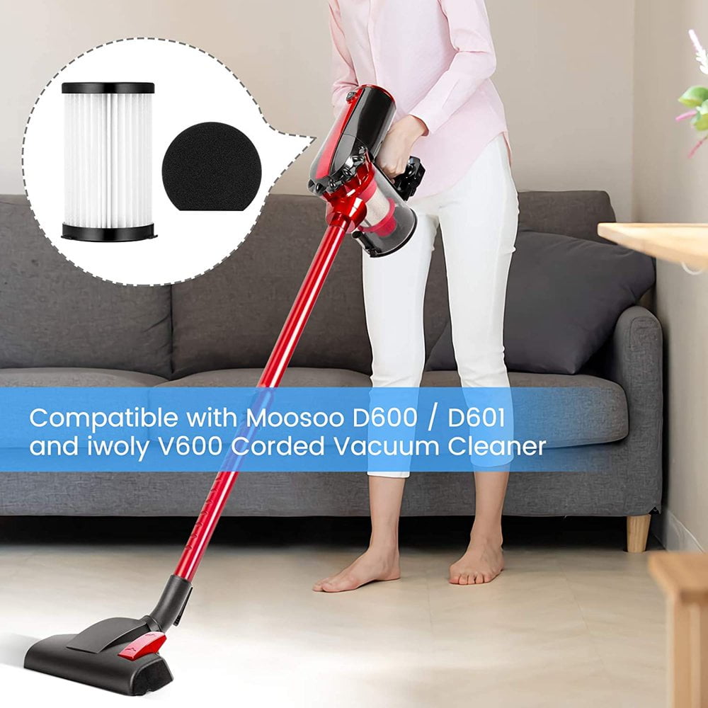 AMERTEER Filtre HEPA Compatible pour Aspirateur Filaire D600