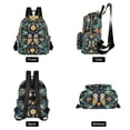 thumbnail image 4 of FORMRS Mini Backpack Purse for Women Travel Daypack Casual Shoulder Bag, Brown Mystical Owls, 4 of 7