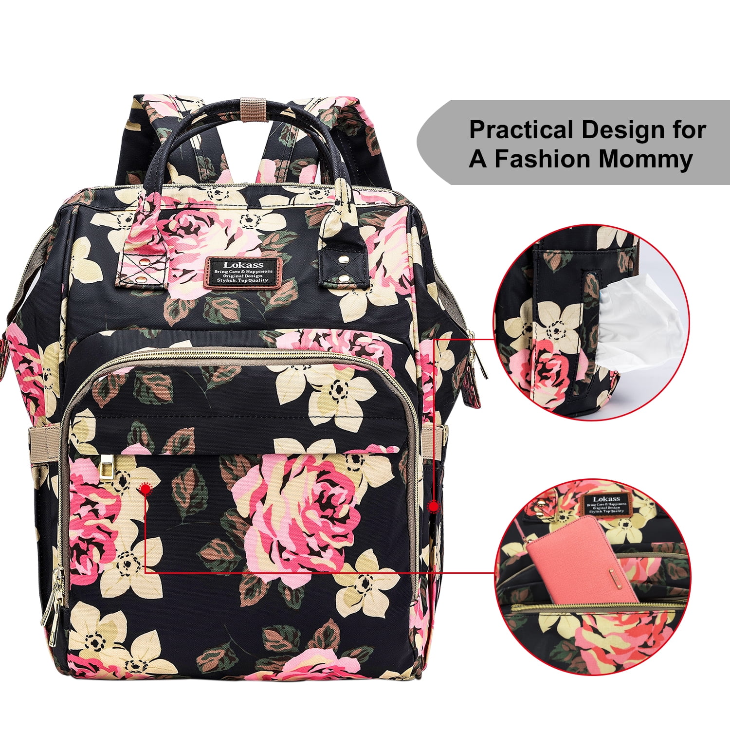 Large Capacity Waterproof Diaper Bag Fashion Mommy Maternity