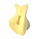thumbnail image 2 of Almohada de espuma viscoelástica para la espalda con soporte para el cuello para conducir y dormir Amarillo, 2 of 9