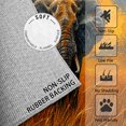 thumbnail image 2 of 6x8 Rug, Elephant Rug Washable Non Slip Soft for Living Room Bedroom, Wild Animal Area Rug, Modern Oil Painting Carpet, Elephant Home Decor & Gifts, 2 of 7
