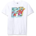 thumbnail image 1 of MTV Men's Retro Logo Men's T-Shirt, White, Large, 1 of 6