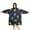 Space Dinosaur Pattern, variant on Wearable Oversized Blanket,Space Dinosaur Pattern Wearable Blanket Hoodie for Adults,Cozy Hooded Blankets with Super Pockets,Super Warm Fuzzy Pullover for Women & Men