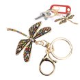 thumbnail image 1 of Dragonfly Keychain Sparkling Rhinestones Adorable Dragonfly Key Ring Handbag Backpack, 1 of 7
