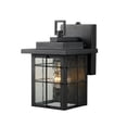thumbnail image 1 of Hardware House 21-2359 Square Lantern w/Photo Cell, Black Finish - One Light, 1 of 1